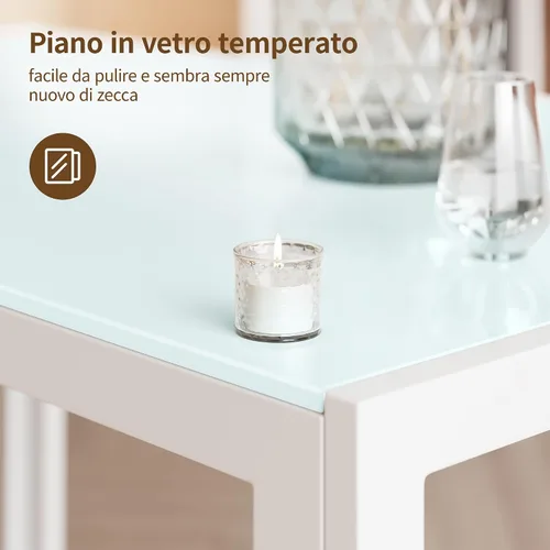 Miniatura 4 de Juego de mesa de comedor de cocina Bealife para 6, juego de mesa y sillas de 7 piezas de vidrio templado moderno para el hogar, cocina, sala