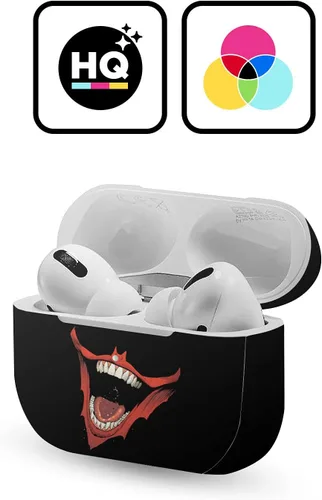 Miniatura 2 de Head Case Designs Calcomanía de vinilo con licencia oficial de The Joker DC Comics Laugh Bat Logo Character Art compatible con AirPods Pro Logotipo