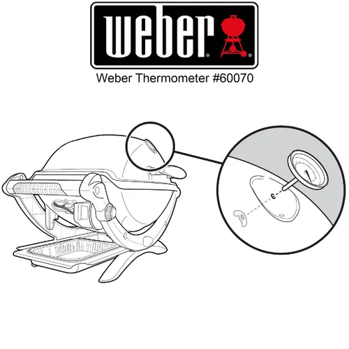 Miniatura 5 de Weber 60070 - Termómetro ovalado Q original