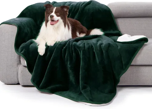 Miniatura 25 de gogobunny Manta de cama impermeable, manta reversible de forro polar Sherpa para perro, cachorro y gato, funda de muebles que protege la cama