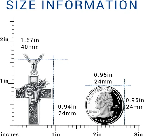 Miniatura 194 de Eusense San Miguel San Cristóbal San Benito San Judas Virgen María Collar chapado en oro 925 joyería religiosa para hombres y mujeres, collar