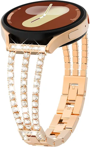 Miniatura 49 de KADES Compatible with Samsung Galaxy Watch 8/8 Classic / 7/6 / 5/4 Band, 40mm 44mm 45mm 47mm, Luxury Diamond Bracelet Chain Band for Women, Bling