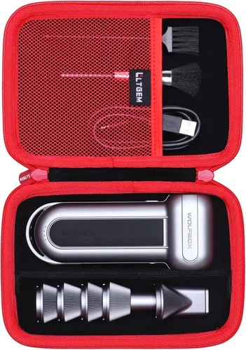 Miniatura 12 de Estuche LTGEM para Plumero de Aire Compatible con WOLFBOX MF100 / MF200 Plumero de Aire Eléctrico y Plumeros de Aire Comprimido, Negro (Solo Estuche)