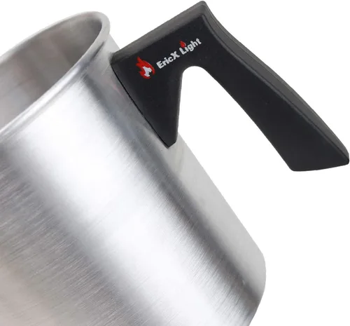 Miniatura 3 de EricX Light - Olla para hacer velas, 2 libras, olla de cera de doble caldera, boquilla de verter sin goteo y mango resistente al calor, diseño