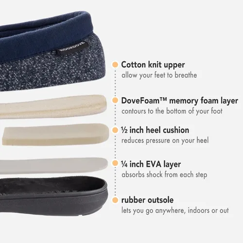 Miniatura 3 de RockDove SILVADUR - Pantuflas antiolor para hombre, 8