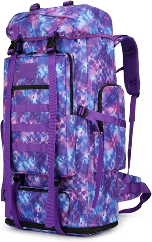 Miniatura 21 de Mochila de senderismo W WINTMING para hombres 70L/100L, mochila de campamento, mochila militar Molle, paquete de asalto de 3 días para escalada