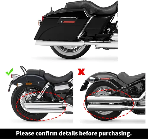 Miniatura 2 de TCMT Alforjas duras de 6 x 9 pulgadas, tapa de altavoz, llave y forros, inserto de alfombra para Harley Touring Modelos CVO Road Glide Road King