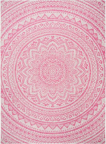 Miniatura 80 de SAFAVIEH Alfombra lavable para exteriores, colección Courtyard - Pasillo de 2.3 x 8 pies, color beige claro y marrón claro, no desprende pelusa