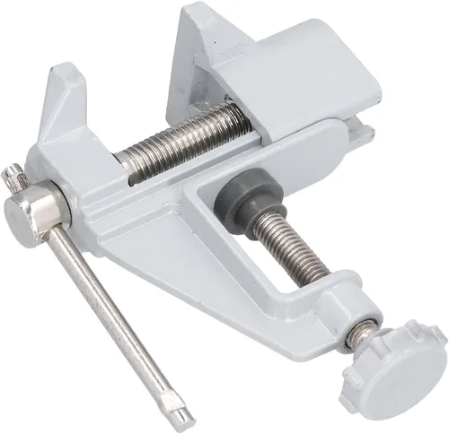 Miniatura 9 de Tornillo de mesa, herramienta de tornillo de banco y tubería, abrazadera multifuncional para mesa resistente, abrazadera de tornillo de banco