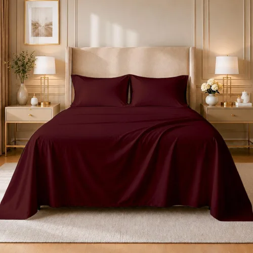 Sábanas individuales para cama de dormitorio, 400 hilos, sábanas 100% algodón, especialmente diseñadas para camas de dormitorio, bolsillo profundo