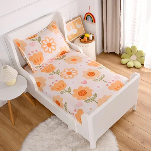 Miniatura 10 de Juego de 2 sábanas bajeras y fundas de almohada suaves para cama con bonitos patrones de cachorros, sábanas estampadas con patrón de perritos para 2