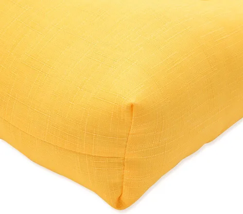 Miniatura 5 de Pillow Perfect Cojín reversible sólido para patio al aire libre con lazos, resistente a la intemperie y a la decoloración, grande, 17 x 1.5