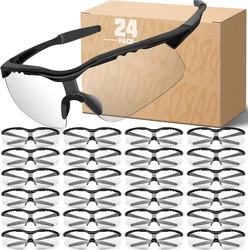 Miniatura 11 de OXG Anteojos de seguridad para hombres y mujeres, resistentes a impactos y arañazos, ANSI Z87.1, protección ocular, bloqueo UV