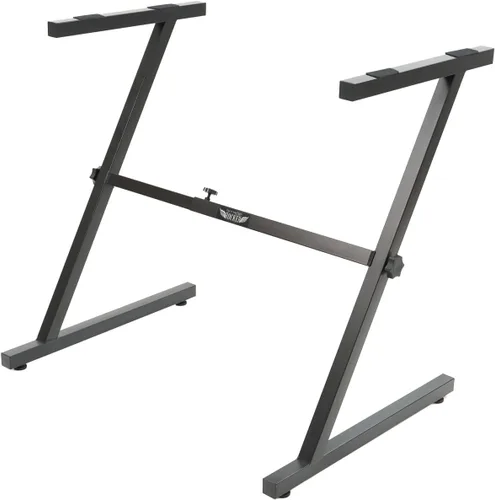 Miniatura 8 de Stage Rocker - Soporte plegable clásico estilo Single-X para teclado y piano digital, ancho y altura ajustables, duradero y resistente, fácil