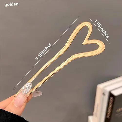 Miniatura 3 de 2 horquillas francesas para mujer, adecuadas para trenzas, moños y peinados sin daños en el cabello, pin de metal en forma de U de gran sujeción