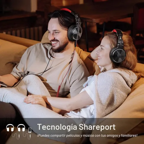 Miniatura 3 de OneOdio - Auriculares con cable de diadema para estudio y mezcla de DJ, auriculares estéreo con controladores de neodimio de 50 mm y conector de 1/4