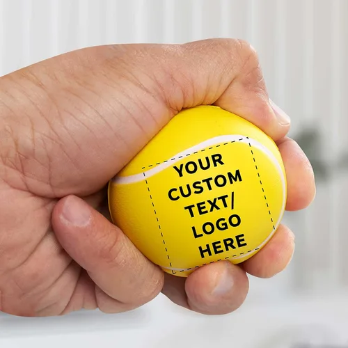 Miniatura 6 de DISCOUNT PROMOS Juego de 10 pelotas de tenis personalizadas con forma de pelota de tenis, paquete personalizado a granel, perfecto para regalos