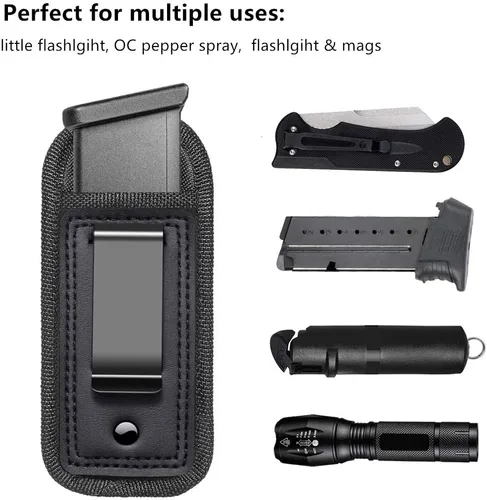 Miniatura 4 de Paquete de 2 fundas universales IWB para cargadores de transporte oculto 9mm .40 .45 Bolsa para cargador dentro de la cintura Funda