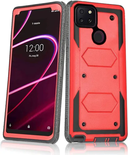 Miniatura 10 de Asuwish Funda de teléfono para T-Mobile Revvl 5G, híbrida, resistente, a prueba de golpes, a prueba de caídas, cuerpo completo, resistente