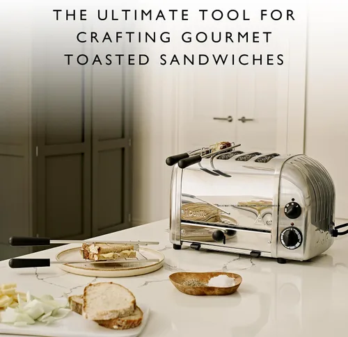 Miniatura 5 de Dualit Jaula de sándwich clásica para tostadoras clásicas Dualit 1 jaula de sándwich para hacer sándwiches tostados en tu tostadora Dualit Jaula