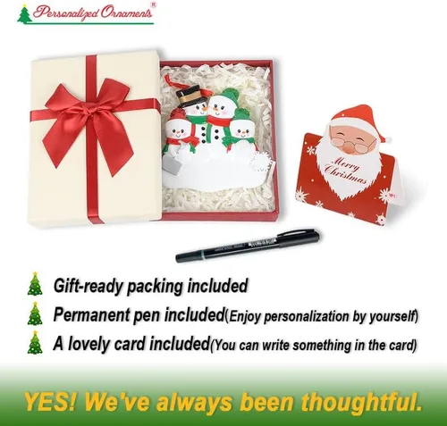 Miniatura 3 de Adorno personalizado de oso negro 2025 – Decoración de árbol de Navidad de familia de 2, animal del bosque, adorno de nuestra primera Navidad juntos