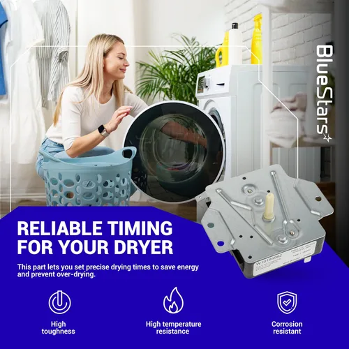 Miniatura 4 de BlueStars W10185982 Temporizador de secadora compatible con secadores Whirlpool Amana Kenmore Admiral Crosley Roper Inglis – Reemplaza 1546812