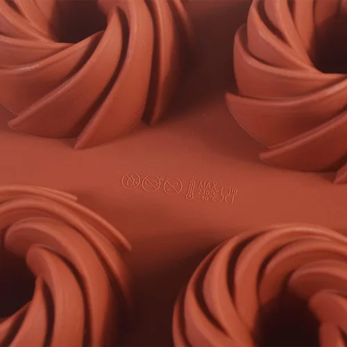 Miniatura 5 de ionEgg Molde de vórtice de silicona para hacer chocolate, dulces, pudín, galletas, paquete de 3