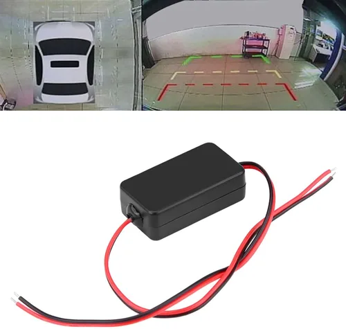 Rectificador de visión trasera para automóvil, 12 V CC, cámara de visión trasera, condensador de relé de potencia, filtro de cámara de automóvil,