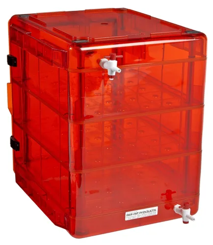 Miniatura 3 de SP Bel-Art Secador Clear 3.0 Gas-Purge - Armario desecador de purga de gas, 1.55 pies cúbicos ámbar con puertos de gas, diseño de cámara desecante