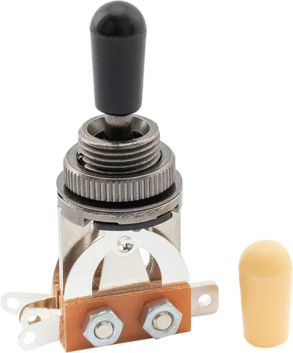 Miniatura 12 de Musiclily Basic Metric - Interruptor de palanca de guitarra recta corta de 3 vías para guitarra eléctrica estilo LP, parte superior negra con punta
