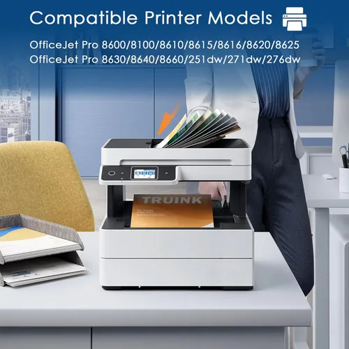 Miniatura 2 de Paquete de 4 cartuchos de tinta 950XL/951XL de repuesto para HP 950 y 951, compatible con tinta de impresora HP OfficeJet Pro 8600 8610 8615 8620