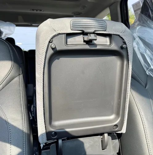 Miniatura 4 de Car Console Covers Plus Diseñado para todos los modelos de asiento de cubo GMC Sierra 2014-2023, funda de neopreno para consola central, hecha a Gris