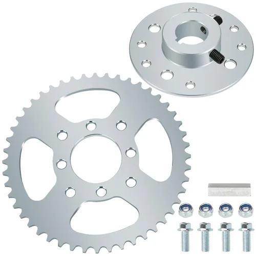 GREHUA Piñón de Cadena Go Kart 40/41/420 de 48 Dientes y Buje con Orificio de 1" y Chavete de 1/4 Compatible con Depredador 212cc 196cc 6.5HP GX160