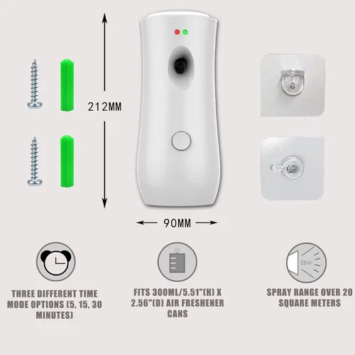 Miniatura 4 de Dispensador automático de ambientador, dispensador de ambientador montado en la pared/de pie, la máquina de fragancia en aerosol es adecuada