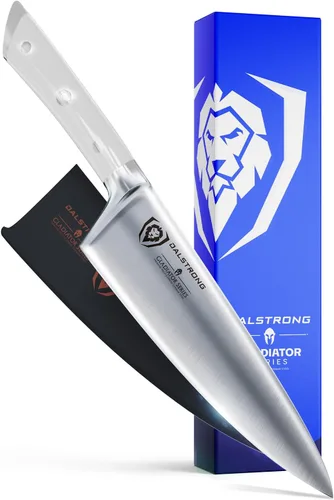 Miniatura 9 de Dalstrong - Cuchillo de chef de 8 pulgadas - Serie Gladiador ELITE - Cuchillo de chef forjado de acero alemán HC - Cuchillo de cocina de filo