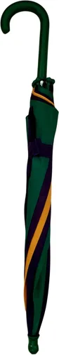 Miniatura 3 de Mardi Gras - Sombrilla de segunda línea, color verde, morado y dorado, 16.0in