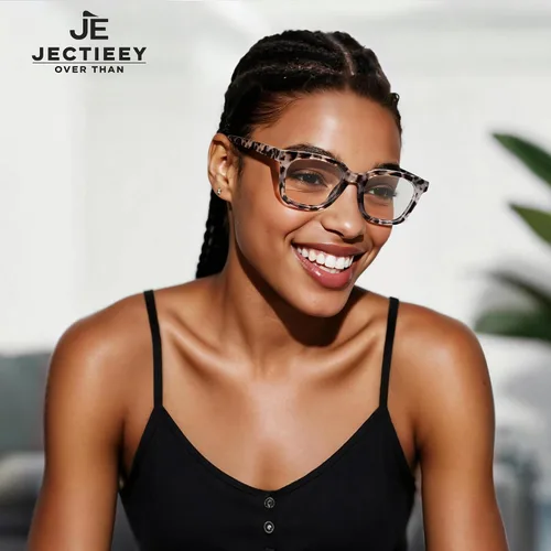 Miniatura 3 de Lentes con bloqueo de luz azul para hombres y mujeres, anteojos de moda de gran tamaño cuadrados anti fatiga ocular para juegos/lectura/televisión