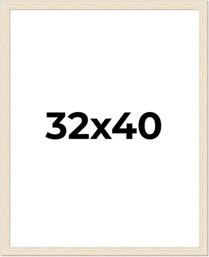 Miniatura 11 de Marco de madera antigua maciza con acabado plateado de peltre de 32 x 40 pulgadas, marco de fotos de madera maciza, incluye acrílico UV, respaldo