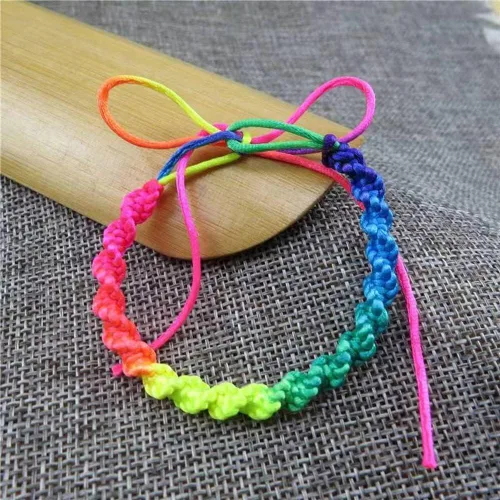 Miniatura 7 de Cuerda de nailon arcoíris de 328 pies para trenzas de cabello, trenzas de 0.059 pulgadas, hilo de satén para abalorios, pulseras, collares, joyería