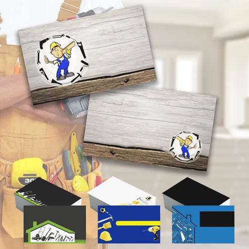 Miniatura 11 de Tarjetas de visita personalizadas de doble cara Papel mate profesional de 300 GSM para pequeñas empresas 3.5 x 2 pulgadas Hair Salon
