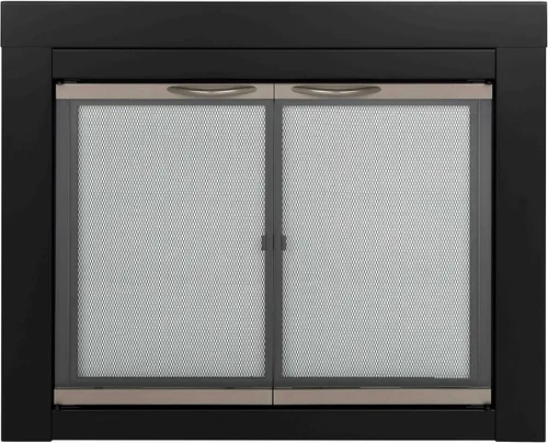 Pleasant Hearth AP-1130 Alsip - Puerta de vidrio para chimenea, color negro., AP-1131