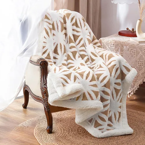 Miniatura 20 de LOMAO – Manta de vellón sherpa, suave y mullida de doble faz para sillón, sofá o cama (negro, 51 x 63 pulgadas)