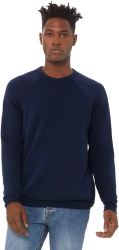 Miniatura 6 de Bella Canvas Sudadera de forro polar de esponja con cuello redondo (3901), Gris oscuro (Dark Grey Marble Fleck), M