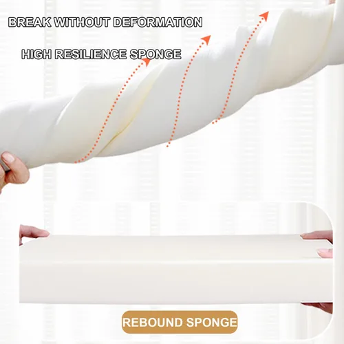 Miniatura 5 de Relleno de espacio para mesita de noche para extensor de colchón rectangular de pared, esponja gruesa, almohada de cuña larga entre cabecera y Beige