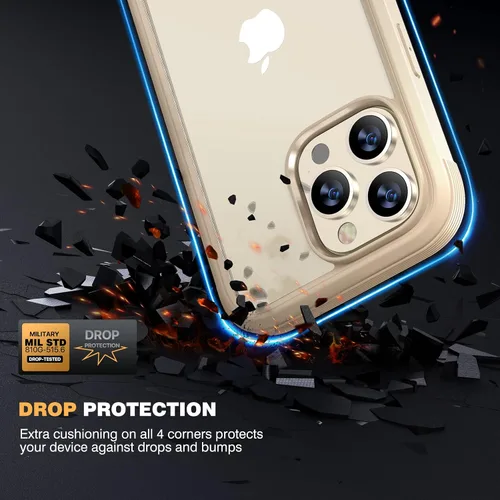 Miniatura 250 de Diaclara Funda diseñada para iPhone 16, mejorada [protección completa de la cámara], carcasa resistente de cuerpo completo con protector de pantalla