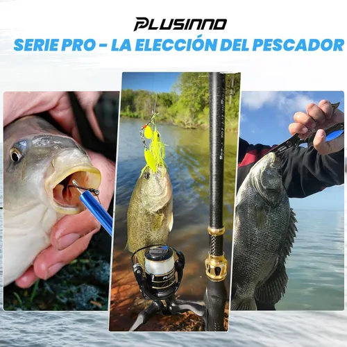 Miniatura 8 de PLUSINNO Mochila de pesca con combinaciones de caña de pescar y carrete, cajas de aparejos, mochila de aparejos impermeable para equipo de pesca