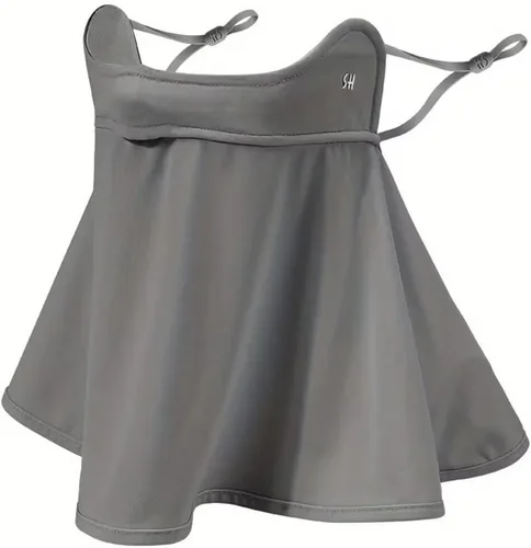 Miniatura 13 de WRELS UPF 50+ Unisex Cubrecara Transpirable y Refrescante con Protección UV para el Sol, con Elástico para las Orejas, Bufanda para el Cuello