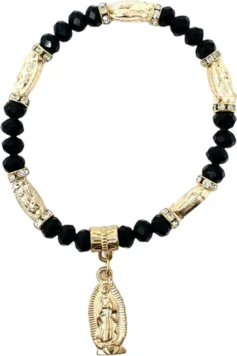 Miniatura 2 de YRP Pulsera de Rosario de Guadalupe de cristal de 12 piezas de plata - Bautizo favor/Bautizo/Recuerdos de Bautizo/Quinceañera/Baby Shower