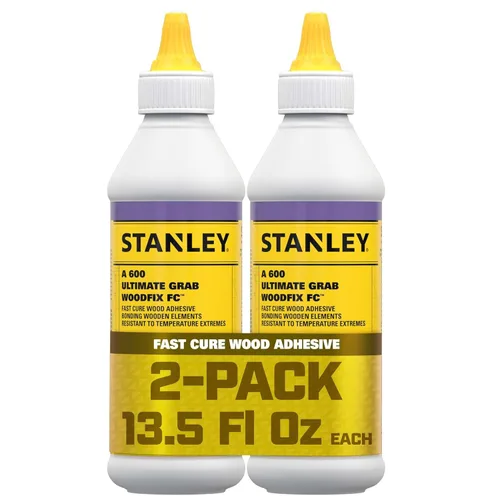 Miniatura 7 de STANLEY D4 - Pegamento para madera de curado rápido, 1 x 13.5 onzas, alta resistencia, secado rápido, perfecto para carpintería, muebles y más