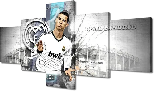 TUMOVO Lienzo decorativo para pared, cuadro de Cristiano Ronaldo, cuadros de club de fútbol, impresiones en lienzo, póster de arte de pared, arte
